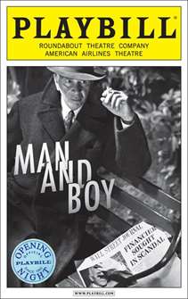 Man and Boy Limited Edition Official Opening Night Playbill 